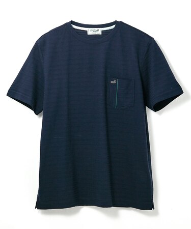 スノーコットン シャドーボーダー Tシャツ【接触冷感】