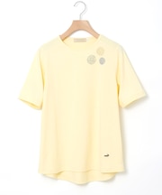 ブローチプリント 半袖 Tシャツ