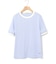 スノーコットン 鹿の子ボーダー Tシャツ【接触冷感】