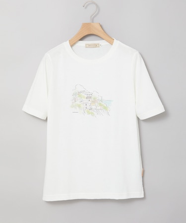 水彩調 プリント Tシャツ【吸汗速乾】