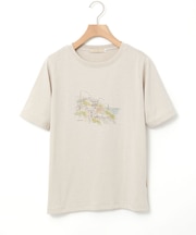水彩調 プリント Tシャツ【吸汗速乾】