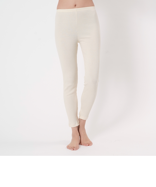 kihada【コットン九分丈リブレギンススリット】｜フクスケアウトレット