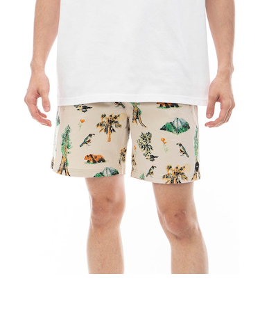 【OUTLET】【直営店限定】RVCA メンズ ESCAPE ELASTIC PRINT SHORT ウォークパンツ/ショートパンツ 【2024年夏モデル】