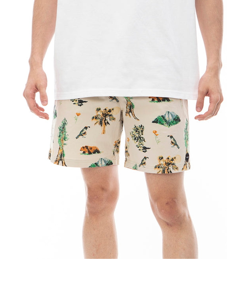 【OUTLET】【直営店限定】RVCA メンズ ESCAPE ELASTIC PRINT SHORT ウォークパンツ/ショートパンツ 【2024年夏モデル】