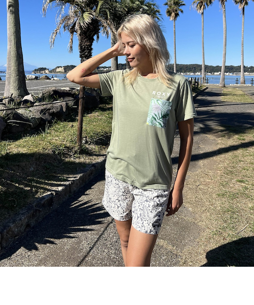 【ROXY ロキシー 公式通販】ロキシー（ROXY）【OUTLET】Roxy SIMPLY BOTANICAL S/S RASH ラッシュガード