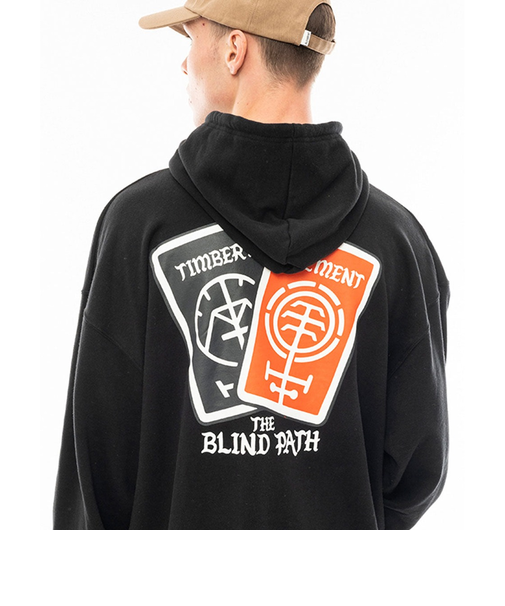 【OUTLET】ELEMENT メンズ CARD HOOD パーカー FBK 【2024年春夏モデル】