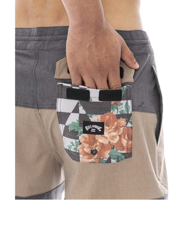 【OUTLET】BILLABONG メンズ 【LO TIDES】 TRIBONG LT ボードショーツ/サーフトランクス DBR 【2024年夏モデル】