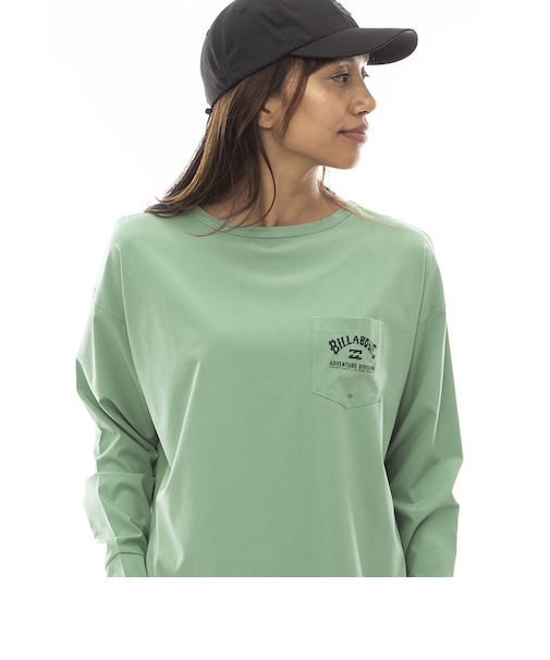 【OUTLET】BILLABONG レディース 【A/Div.】 ADIV UTILITY L/S TEE 長袖ラッシュガード 【2024年春夏モデル】