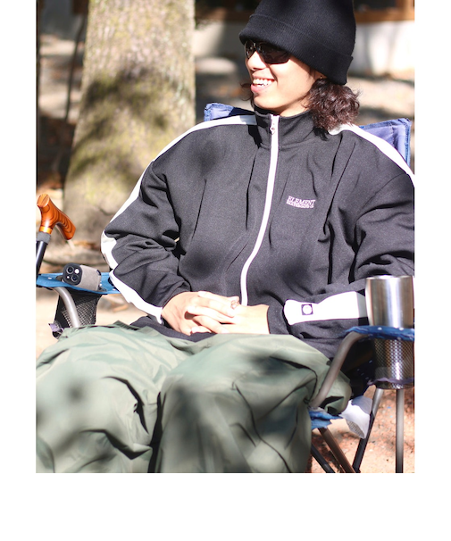 【OUTLET】ELEMENT メンズ ON THE TRACK JACKET フルジップパーカー FBK 【2024年春夏モデル】