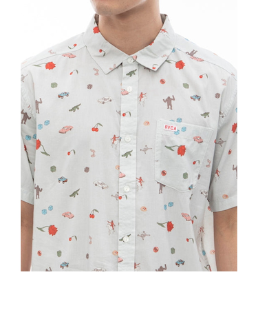 【OUTLET】RVCA メンズ 【LUKE P】 LUKE P SS ショートスリーブシャツ 【2024年夏モデル】
