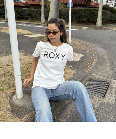 【ROXY ロキシー 公式通販】ロキシー（ROXY）【OUTLET】Roxy SPORTS ウィメンズ 半袖Tシャツ 丈短め ROXYロゴ