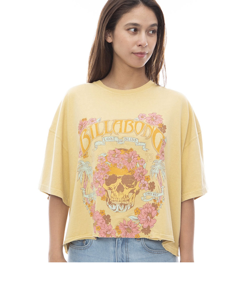 【OUTLET】BILLABONG レディース GRAPHIC CROPPED TEE クロップドＴシャツ 【2024年春夏モデル】