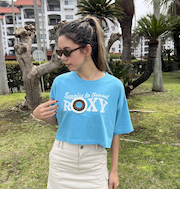 【ROXY ロキシー 公式通販】ロキシー（ROXY）【OUTLET】Roxy CACTUS FLOWER ウィメンズ 半袖Tシャツ 丈短め ROXYロゴ
