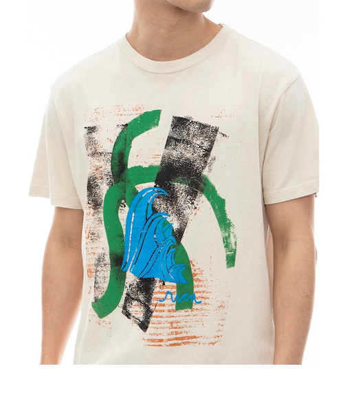 【OUTLET】【直営店限定】RVCA メンズ 【MARK OBLOW】 OBLOW WOODCUT SS Ｔシャツ 【2024年夏モデル】