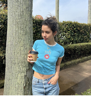 【ROXY ロキシー 公式通販】ロキシー（ROXY）【OUTLET】Roxy LA FLORA ウィメンズ 半袖Tシャツ 丈短め チビT