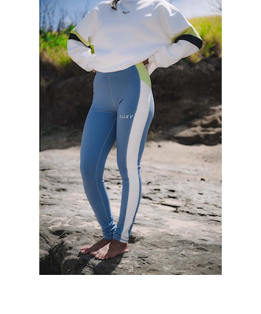 【OUTLET】Roxy 水陸両用 速乾 UVカット レギンス JUMP HIGH METALLIC LEGGINGS