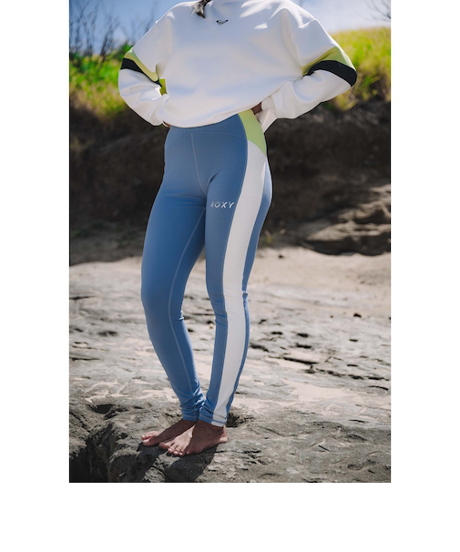 【OUTLET】Roxy 水陸両用 速乾 UVカット レギンス JUMP HIGH METALLIC LEGGINGS