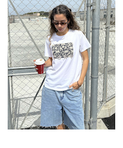 【OUTLET】Roxy HOT SUMMER ウィメンズ 半袖Tシャツ ボックスプリント スタッズロゴ 接触冷感