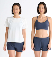 【ROXY ロキシー 公式通販】ロキシー（ROXY）【OUTLET】Roxy ROXY STEP ウィメンズ ラッシュTシャツ付き 水着 3点セット