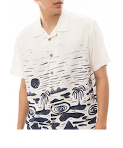 【OUTLET】【直営店限定】RVCA メンズ WASTED PALMS SS ショートスリーブシャツ 【2024年春夏モデル】