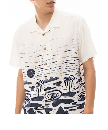 【OUTLET】【直営店限定】RVCA メンズ WASTED PALMS SS ショートスリーブシャツ 【2024年春夏モデル】