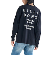 【OUTLET】BILLABONG レディース CLEAN LOGO LOOSE LS TEE ロンＴ 【2025年春夏モデル】