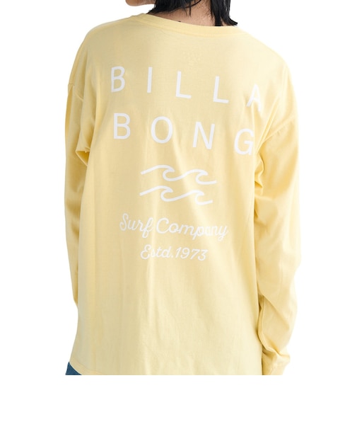 【OUTLET】BILLABONG レディース CLEAN LOGO LOOSE LS TEE ロンT 【2025年春夏モデル】