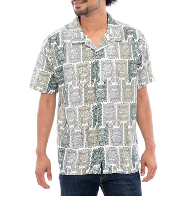 【RVCA ルーカ公式通販】ルーカ （RVCA）【OUTLET】RVCA メンズ OBLOW TAPA SS 半袖シャツ ANW 【2024年秋冬モデル】