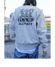 【OUTLET】ELEMENT メンズ TIMBER 3 CREW WR トレーナー WHH 【2024年秋冬モデル】