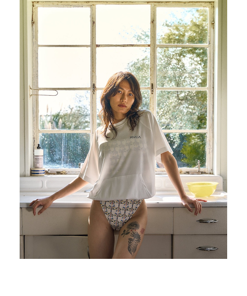 【OUTLET】RVCA レディース MINI RVCA UTILITY SS TEE サーフTシャツ 【2025年春夏モデル】