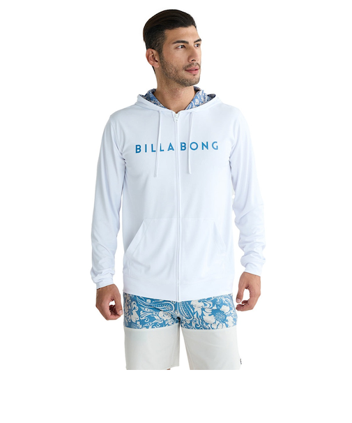 【OUTLET】BILLABONG メンズ RASH ZIP HOOD ジップラッシュガード 【2025年夏モデル】