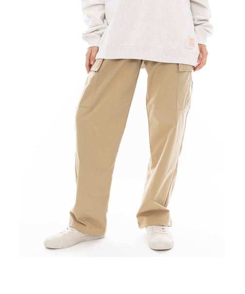 【OUTLET】ELEMENT レディース SHOD PANTS CA05 WOME ロングパンツ BEG 【2024年秋冬モデル】