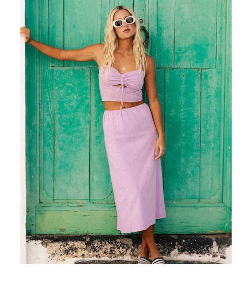 【OUTLET】BILLABONG レディース 【SUN SPELL】 KEEP IT SIMPLE SKIRT スカート 【2025年春夏モデル】