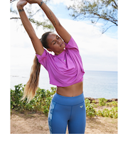 【ROXY ロキシー 公式通販】ロキシー（ROXY）【OUTLET】Roxy PURE PURSUIT TEE ウィメンズ 半袖Tシャツ フィットネス スポーツ