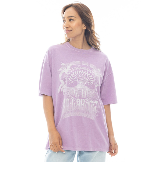 【OUTLET】BILLABONG レディース GRAPHIC PIGMENT LOOSE TEE Tシャツ 【LOOSE FIT】【2025年春夏モデル】