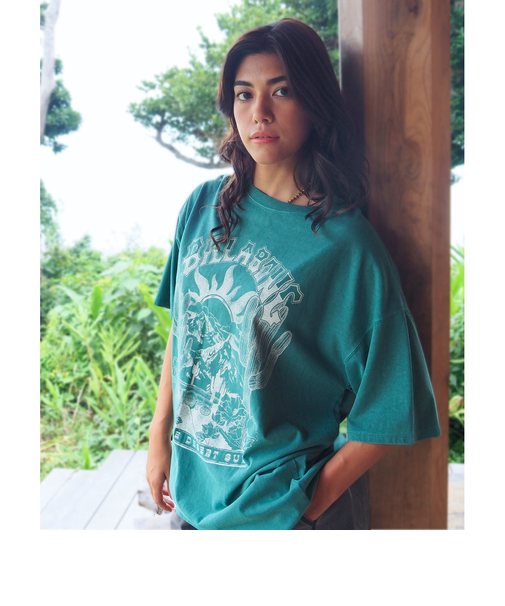 【OUTLET】BILLABONG レディース GRAPHIC PIGMENT LOOSE TEE Tシャツ 【LOOSE FIT】【2025年春夏モデル】