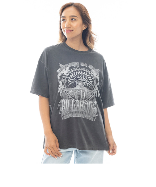 【OUTLET】BILLABONG レディース GRAPHIC PIGMENT LOOSE TEE Tシャツ 【LOOSE FIT】【2025年春夏モデル】