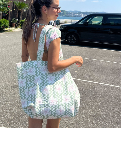 【ROXY ロキシー 公式通販】ロキシー（ROXY）【OUTLET】Roxy ANTI BAD VIBES PRINTED ウィメンズ トートバッグ