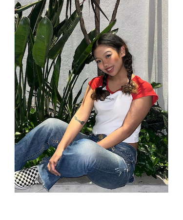 【OUTLET】RVCA レディース MINI RVCA BABY RAGLAN ST Tシャツ 【2025年夏モデル】