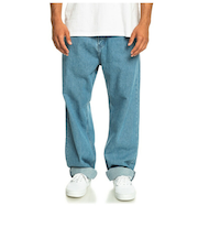 【OUTLET】Quiksilver BAGGY NINETIES WASH デニム パンツ メンズ