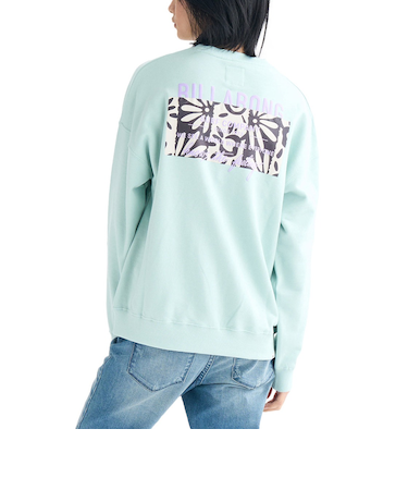 【OUTLET】BILLABONG レディース PATTERN LOGO SWEAT CREW トレーナー 【2025年春夏モデル】