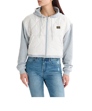 【OUTLET】RVCA レディース RECESSION REVERSIBLE ZIP HOODIE パーカー GRY 【2024年冬モデル】