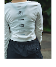 【OUTLET】RVCA レディース ELEMENT STREACK LS T ロンＴ WHT 【2024年秋冬モデル】