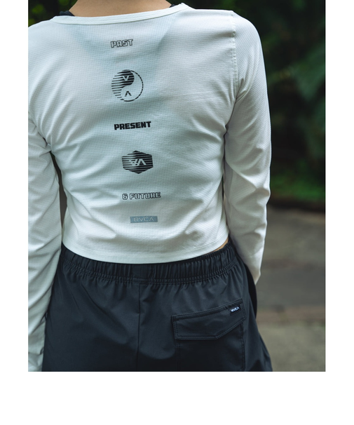 【OUTLET】RVCA レディース ELEMENT STREACK LS T ロンT WHT 【2024年秋冬モデル】
