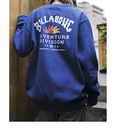【OUTLET】BILLABONG メンズ ADIV LOGO CREW トレーナー HTD 【2024年秋冬モデル】