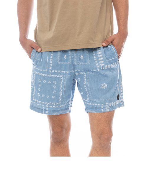 【OUTLET】RVCA メンズ ESCAPE ELASTIC CHAMBRAY 17 ショートパンツ 【2025年春夏モデル】
