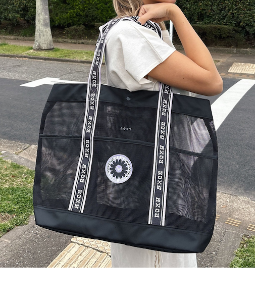 【OUTLET】Roxy WILD FLOWER MESH TOTE BAG ウィメンズ トートバッグ メッシュ ビーチバッグ プールバッグ