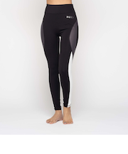 【OUTLET】Roxy 水陸両用 速乾 UVカット ハイウエストレギンス JUMP HIGH METALLIC LEGGINGS VER2 裏起毛