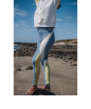 【OUTLET】Roxy 水陸両用 速乾 UVカット ハイウエストレギンス JUMP HIGH METALLIC LEGGINGS VER2 裏起毛