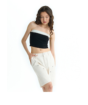 【OUTLET】RVCA レディース MINI RVCA RIBBED TUBETOP タンクトップ 【2025年夏モデル】